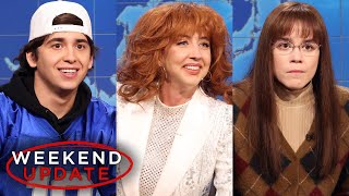 Weekend Update ft Heidi Gardner Marcello Hernández and Jane Wickline  SNL [upl. by Pouncey]