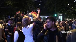 Fußball WM 2014 die Mega WeltmeisterParty auf dem KuDamm [upl. by Ycat]