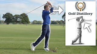 Golf Follow Through Swing Thought  Point your ELBOWS AT THE TARGET [upl. by Charleton]