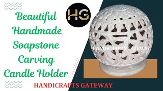 Soapstone Carving Candle Holder qatar kuwait saudiarabia onlineshopping canada uae usa gifts [upl. by Lexa453]