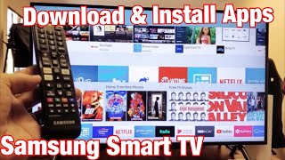 Samsung Smart TV How to Download amp Install Apps [upl. by Holmes682]