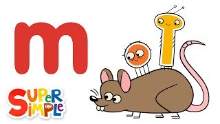 The Letter M  Learn The Alphabet  Super Simple ABCs [upl. by Eeliak77]