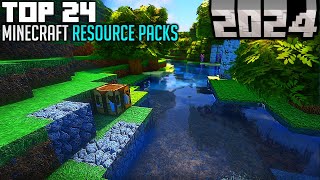 TOP 24 Best Minecraft Texture Packs for 2024 [upl. by Anaeg]