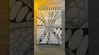 Zentangle doodle tutorial 😻 Day 115 shorts doodlewithnadia art drawing zentangleart [upl. by Renaxela]