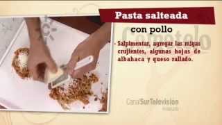 Receta pasta salteada con pollo [upl. by Patten]