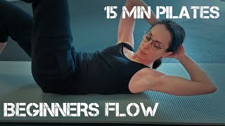 15 MIN PILATES BEGINNERS FLOWpilates core mobility workout sports motivation fitness abs [upl. by Dixie541]