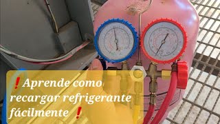 ❄️¿Cómo recargar refrigerante 410A [upl. by Sukhum458]