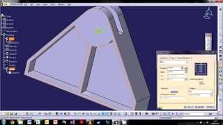 CATIA V5 The Basics  Tutorial 3 3D Modelling Part 1 [upl. by Aihtnic]