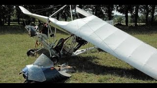 Crash aérien ULM Multiaxe  Skyranger  Decollage Pont Sur Yonne [upl. by Accisej]