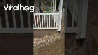 Man Reacts to His House Getting Flooded  ViralHog [upl. by Aimehs]