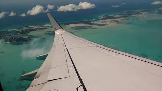 Despegue en Providenciales Islas Turcas y Caicos [upl. by Mairhpe]