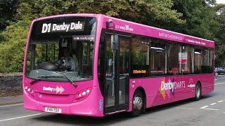 P44 TDV 744 ADL Enviro200 Team Pennine Denby Darts by Transdev operating D1 to Denby Dale on 13821 [upl. by Nosreh79]