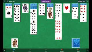 Star Club\Spider\Expert II  10 Solve the deck in no more than 145 moves [upl. by Rakia]