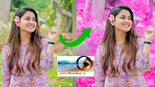 pink color background  Photoshop 70 photo editing  Photoshop tutorial and photo editing Tutorial [upl. by Ellerred]