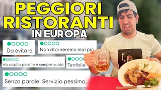 PROVO I PEGGIORI RISTORANTI D’EUROPA non doveva finire cosi [upl. by Ahsinhoj455]