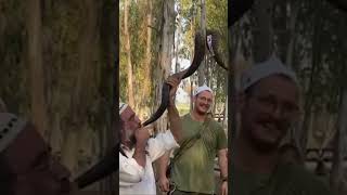 Blowing shofar on base israel [upl. by Lowrance920]