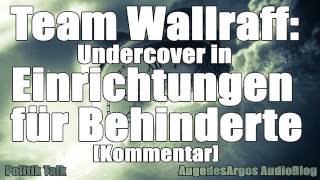 Team Wallraff Undercover In Einrichtungen Für Behinderte Kommentar [upl. by Ahsinnor]