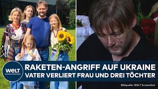 PUTINS KRIEG Drama in Lwiw Vater beerdigt Frau und drei Töchter nach russischen RaketenAngriff [upl. by Shaum]