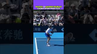 GREAT ANDREY RUBLEV COURT LEVEL ACTION tennis shorts [upl. by Werra48]