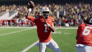 Miami vs Georgia Tech  NCAA Football 11924 Full Game Highlights College Football 25 Sim [upl. by Eciened653]