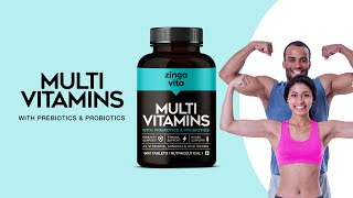 Zingavita Multivitamin Tablets with Probiotics amp Prebiotics  For your daily energy and digestion [upl. by Rainwater]