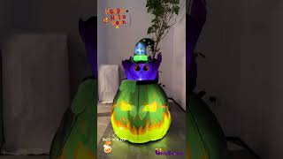 2024 Halloween The new inflatable Witch Cat is here Automatic popup and down add more fun to you [upl. by Drescher695]