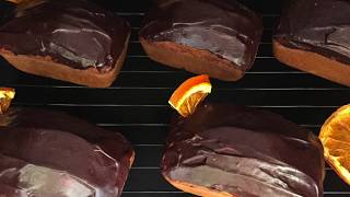 Italian Orange Cake Ciambellone with Amaretto Ganache  By Dark Chocolate Labo [upl. by Seugram]