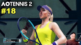 Rybakina vs Pavlyuchenkova  AO TENNIS 2 Simulation Gameplay 18 wCommentary [upl. by Llerref]