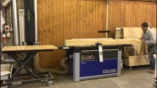 Felder AD951 in Action  Mega planer thicknesser [upl. by Yoshi]