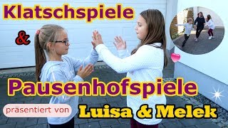 Lustige Klatschspiele amp Pausenspiele  Luisa und Melek [upl. by Schaab]