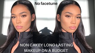 FLAWLESS DRUGSTORE MAKEUP TUTORIAL  FULL COVERAGE CONCEALER Briana Monique [upl. by Chuipek380]