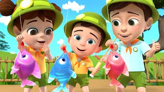 Once I Caught A Fish Alive  Popular Nursery Rhymes amp Kids Songs [upl. by Ainala]