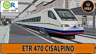 OPEN RAILS ITA  MICROSOFT TRAIN SIMULATOR  MSTS   ETR 470 CISALPINO [upl. by Russian]