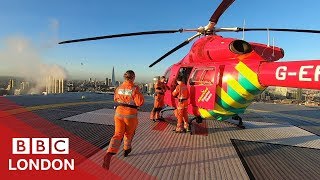 Flying with Londons air ambulance  BBC London [upl. by Nueoht257]