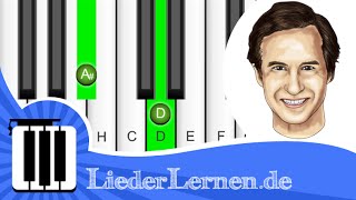 Michael Holm  Tränen lügen nicht  Klavier lernen  Musiknoten  Akkorde [upl. by Portie]