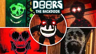 ALL JUMPSCARES amp SCARY MOMENTS in BACKDOOR all dialogue  Doors Backdoor Update Floor 0 [upl. by Hayse173]