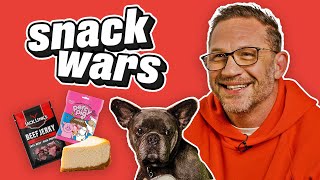 Tom Hardy amp Kelly Marcel Rate American amp British Food  Snack Wars [upl. by Bohannon852]