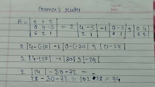 standard Cramers rule Cramers rule 12th standard12th [upl. by Etnecniv]