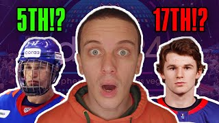 Reacting To NHLcoms 2024 NHL Mock Draft [upl. by Row]