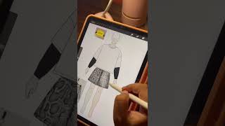 How to design clothes in procreate fashionbrand procreate streetwearbrand fashiondesigner ipad [upl. by Dianemarie]