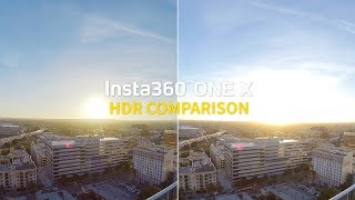 Insta360 ONE X  HDR Video Comparison [upl. by Ahsienom144]