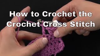 How to Crochet the Crochet Cross Stitch  an Annies Tutorial [upl. by Anirbak]