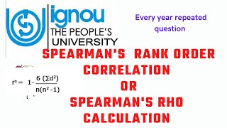 The Spearman rankorder correlation coefficient Spearmans rho [upl. by Eimmas]