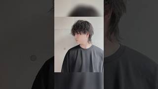 マッシュウルフが出来るまで ウルフ ウルフカット haircut ウルフヘア センターパートウルフ カルマパーマ パーマ メンズウルフ [upl. by Nytsrik490]