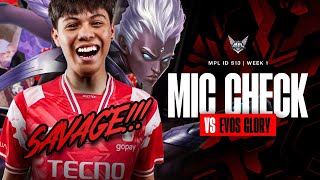 SAVAGE EMANN BUNGKAM EVOS😼  Mic Check MPL ID S13 Bigetron Alpha vs EVOS Glory [upl. by Karrah811]