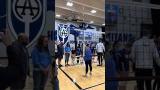 Harry Ainlay TVT tournament Gold medal ceremony VB girlsGold Lindsey Thurber Silver [upl. by Eciram]