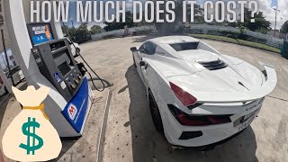 How Much Does It Cost To Fill Up A C8 Corvette On Half A Tank [upl. by Osmo898]