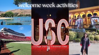 USC Welcome Week ActivitiesEvents ✌🏼  College Diaries Freshman Year [upl. by Arika]