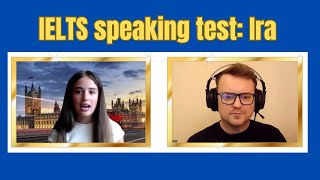 IELTS speaking test Ira Ukraine [upl. by Ammadis]