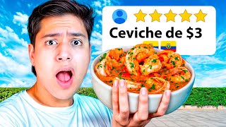 Probando EL MEJOR CEVICHE del ECUADOR 🦐🇪🇨 [upl. by Samaria]